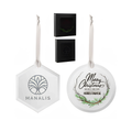 Beveled Glass Holiday Christmas Tree Ornament